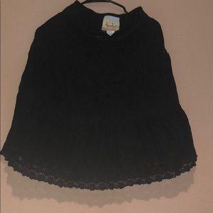 HONOLUA BLACK MIDI SKIRT ( FROM HAWAII)